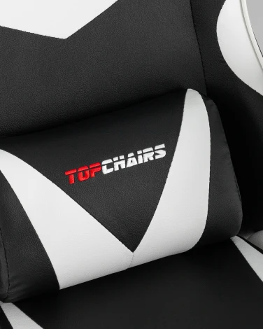 Кресло спортивное TopChairs MG-7019 черно-белый TopChairs УТ000042692