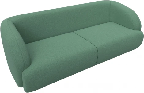 Диван прямой Лига-041 (Зеленый/Рогожка) Лига Диванов арт.124232