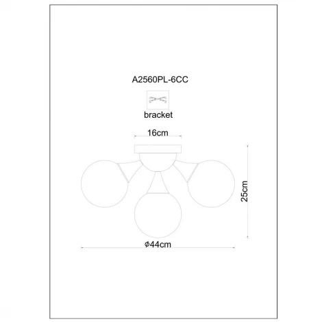 Потолочная люстра Arte Lamp Gelataio A2560PL-6CC