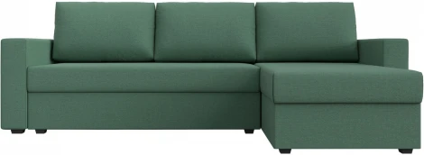 Диван угловой Траумберг Лайт правый угол (Зеленый/Рогожка) Лига Диванов арт.121141