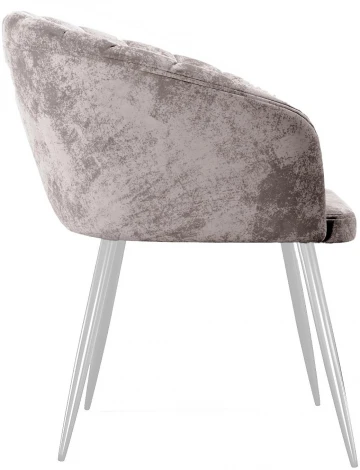 Стул DikLine 441 M02 бежевый, ножки белые арт.00-00073880