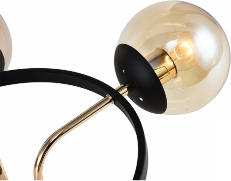 Потолочная люстра Reluce 01344-0.3-05 BK+FGD (220V, шар)