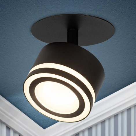 Спот встраиваемый ЭРА DK114 BK (220V)