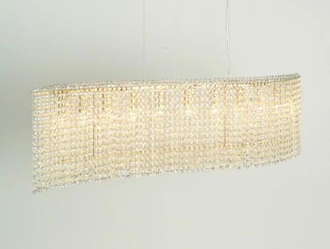 Подвесная люстра хрустальная Newport 10900 10911/S gold (220V, на тросе)