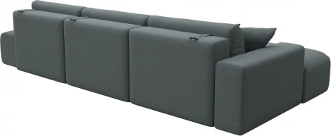 Диван угловой Лига-036 НПБ Модерн Лонг левый угол Лига Диванов (Рогожка) арт.124696L