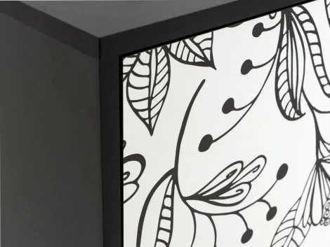 Тумба Boho Color большая ОГОГО (арт.599499), (ЛДСП/Черный)