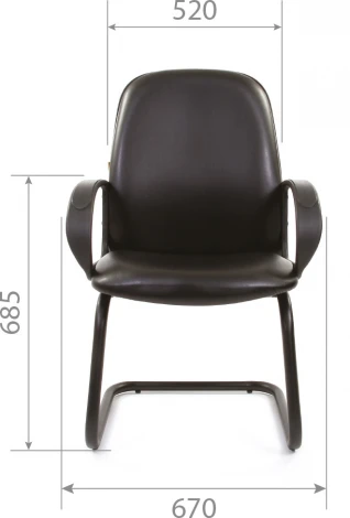 Компьютерное кресло CHAIRMAN 279V  КЗ (Металл,Пластик,Экокожа/Черный)