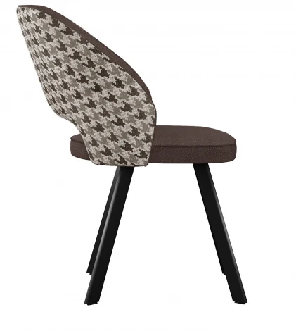 Стул DikLine 274 поворотный SB3/A2 шоколад, ножки черные 00-00076726 00-00076726