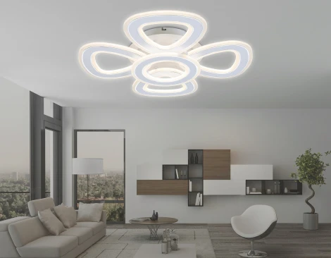 Потолочный светодиодный светильник с пультом Ambrella Acrylica Original FA8925 (регулировка яркости, 220V, умный дом - Smart Life)