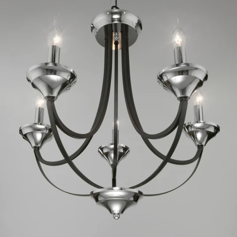 Умная подвесная люстра Eurosvet Lazzaro 60098/5 хром