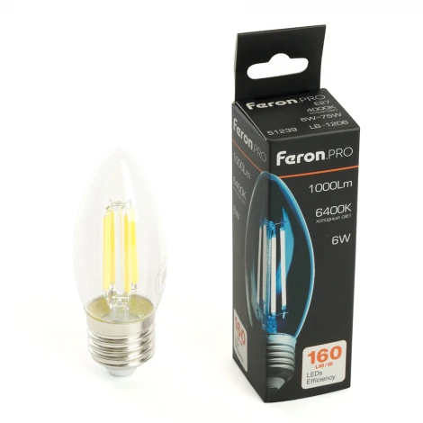 Лампа светодиодная E27 6W Feron LB-1206 51240
