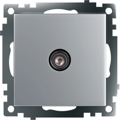 ТВ-розетка (серебро) Stekker Катрин 39586