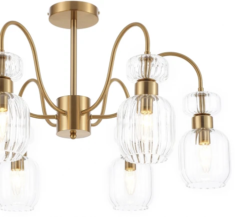 Потолочная люстра на штанге Escada Gloss 1141/6PL Clear (220V)