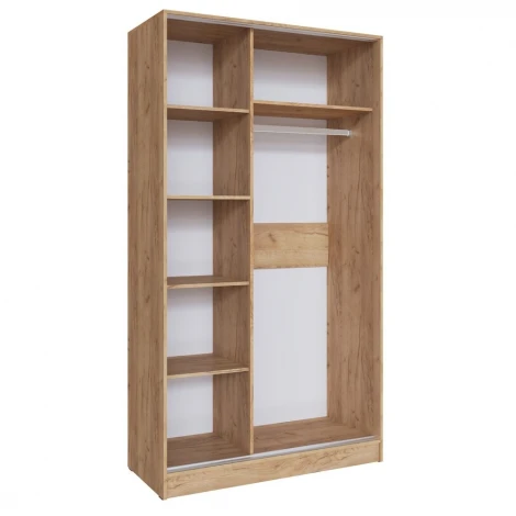 Шкаф ТЭКС-купе Стиль-2 120, Дуб Крафт Золотой, Графит серый