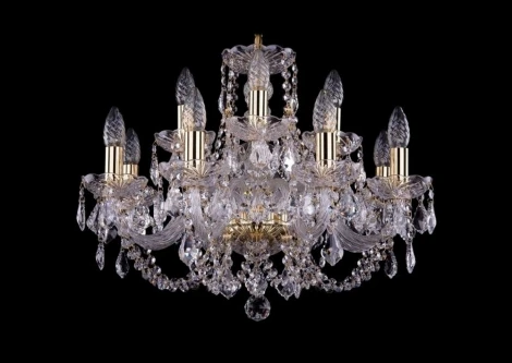 Подвесная люстра Bohemia 1406 1406/8+4/195/G/Leafs