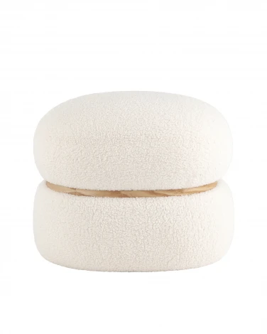 Пуф Полли L тедди белый УТ000036428