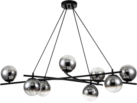 Подвесной светильник Balance 1119/8S E14*40W Black (220V, на проводе, шарики)