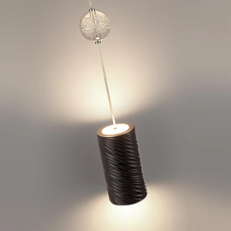 Подвесной светильник Odeon Light Riviera 5451/18LB черный/никель/металл/керамика/хрусталь/акрил LED x 18W 2000К/3000K/4000K/переключ