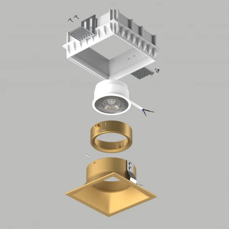 Встраиваемый светильник под гипсокартон и под LED модуль/ламп МR16 Lightstar Domino G214503GMOD (220V)