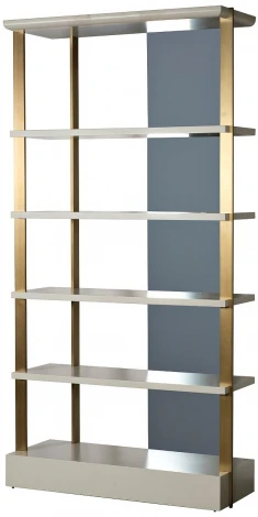 Стеллаж Garda Decor 58DB-SH19263 (Золото/Серый)