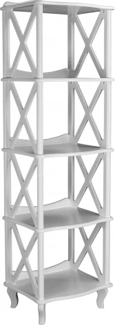 Этажерка-стеллаж Джульетта 4 уровня, молочный дуб Л Mebelik арт.008567