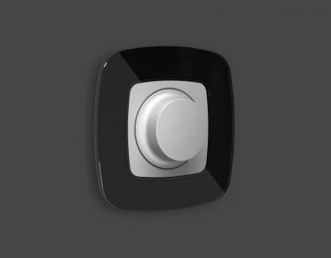 Рамка Ambrella Volt OMEGA Radian (Черный Стекло закаленное натуральное) 1-ая OF350801