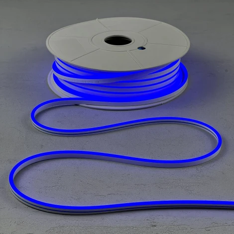 Односторонний Гибкий Неон 8х16мм Синий 12В, IP65 Laitcom FR-23515