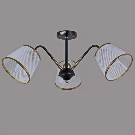 Потолочная люстра на штанге ILLUMICO IL0344-3CSQ-79 BK AB (220V)