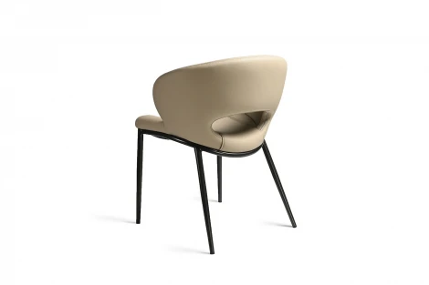 160KD-80030 Стул обеденный экокожа кремовый 62*61*82см Garda Decor