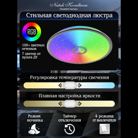 Потолочная люстра Natali Kovaltseva Colorful RGB INNOVATION STYLE 83118