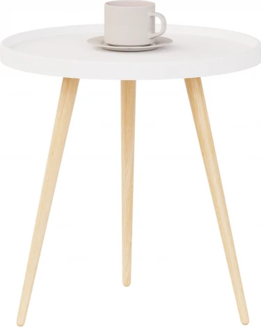 Стол журнальный Слайн Келли белый 1620181601