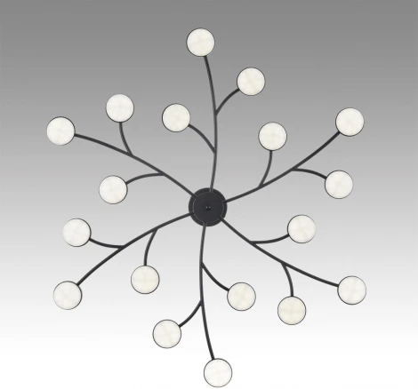 Потолочная люстра на штанге Lumion Torina 8117/18 черный, металл LED GX53 18*7W 220V
