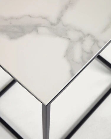 Журнальный столик Rewena с керамической столешницей 45 x 30 см La Forma (ex Julia Grup) арт.100639