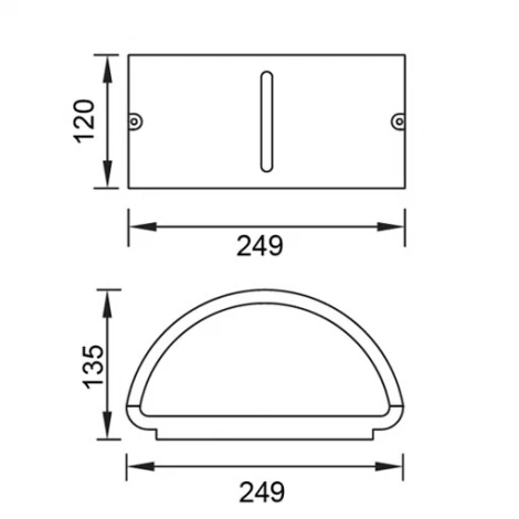 Настенный светильник уличный Oasis Light 3304