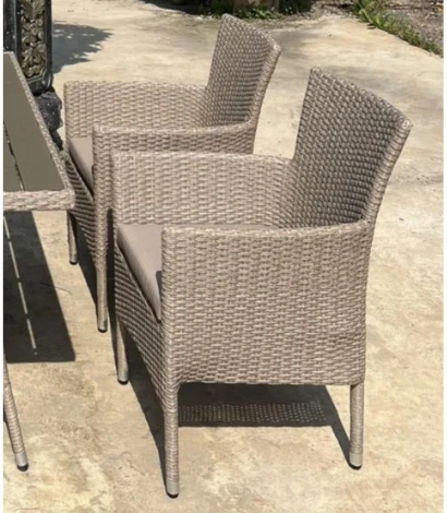 Плетеное кресло AM-196 Beige (Искусственный ротанг/Бежевый) Afina