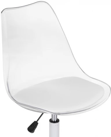 Компьютерное кресло Woodville Kolin с подушкой clear / white 15642