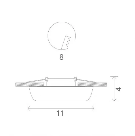 Встраиваемый точечный светильник Arte Lamp Cratere A5306PL-1WH