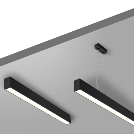 Светильник линейный линейный светодиод. с переключ. цв. температуры Novotech Fatto 359607 черный IP20 LED 60W 220V 3000К\4000К\6000К