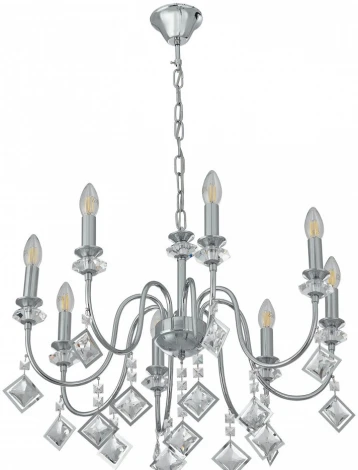 Подвесная люстра Arte Milano AM342101 342101/8 CR (220V, подвески, на цепи, подсвечник, свеча)