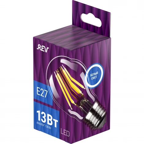 Лампочка светодиодная филаментная REV 32480 5