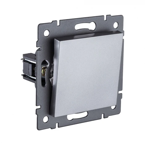 Выключатель 1-клавишный 10А/250В серый Kollinger REA-S-001GY для Aspekt, Eleganz, Reflex