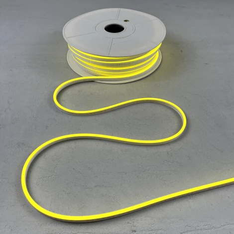Односторонний Гибкий Неон 8х16мм Желтый 12В, IP65 Laitcom FR-23514