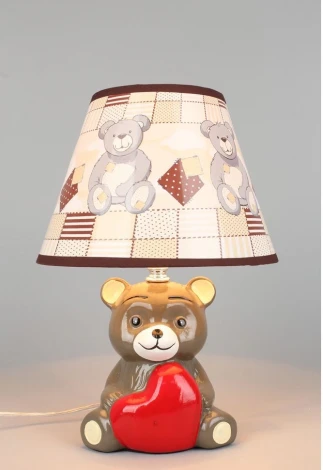 Интерьерная настольная лампа Omnilux Marcheno OML-16404-01 (для детской, 220V, выключатель, животные)