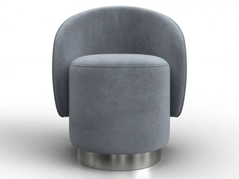 Кресло Лига-108 (Фанера,ДСП,Брус,Велюр/Серый) Лига Диванов 136472