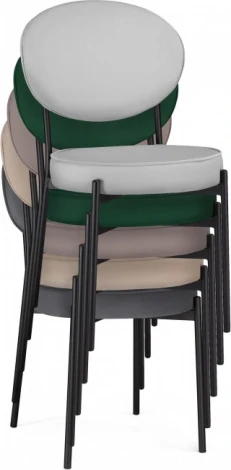Стул на металлокаркасе Ройс (Ройс зеленый / черный) Woodville арт.584278