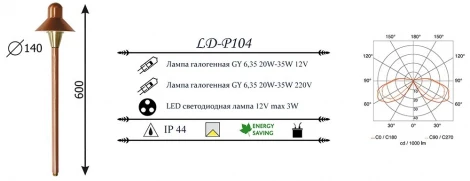 Грунтовый светильник LD-Lighting LD-P LD-P104