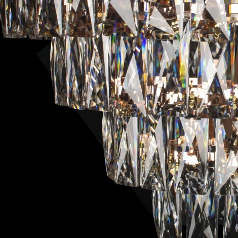 Подвесная люстра каскадная Loft It Eclair 10206/600 (220V, хрусталь, на цепи)