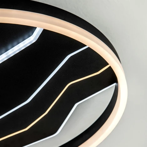 Потолочный светильник светодиодный с пультом с регулировкой цветовой температуры и яркости LED4U LED4U L1055-500 BK