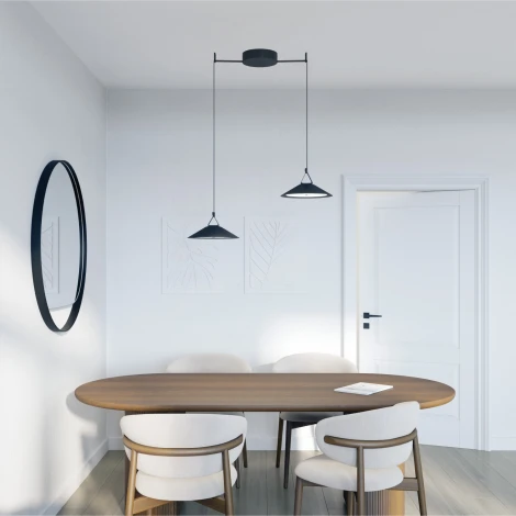 Трековый светильник 48V Denkirs Belty Flow DK5564-BK (LED)