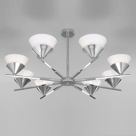 Потолочная люстра на штанге Eurosvet Rylee 70138/8 хром (220V)